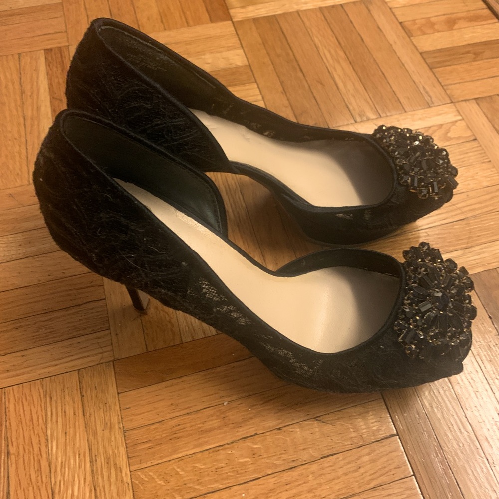 Black nine west pumps